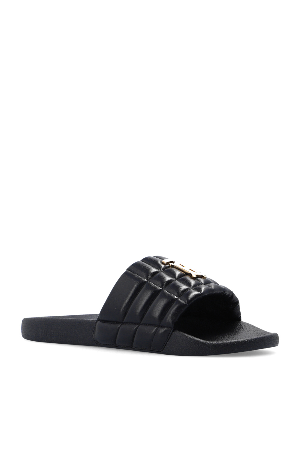 Burberry discount slides black